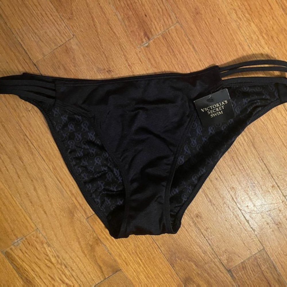 Victoria's Secret Black Swim Bottom NWT, M